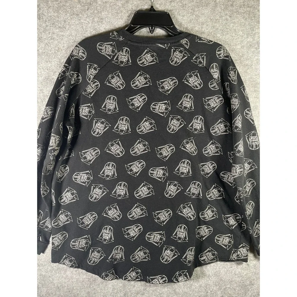 Star Wars Darth Vader All Over Print Sweatshirt Black XL 15-17 Raglan Pullover